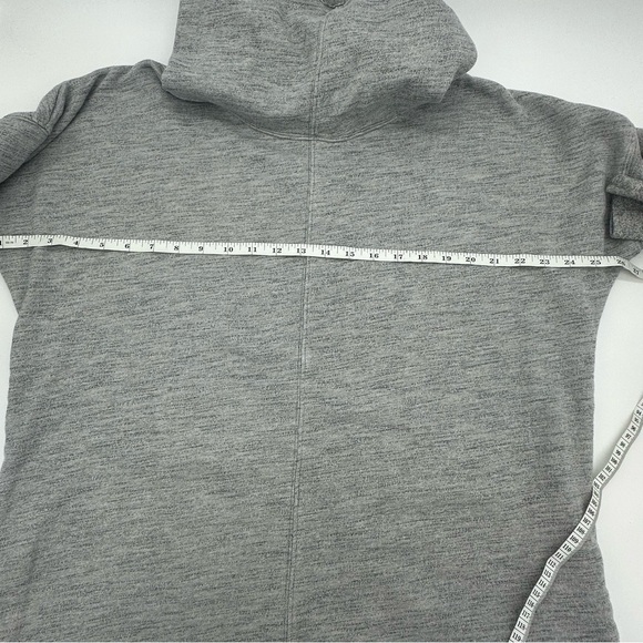 HOMAGE HUSTLE Women's Over Sized Mock Neck Pullover Hoodie Gray Small - Picture 6 of 9